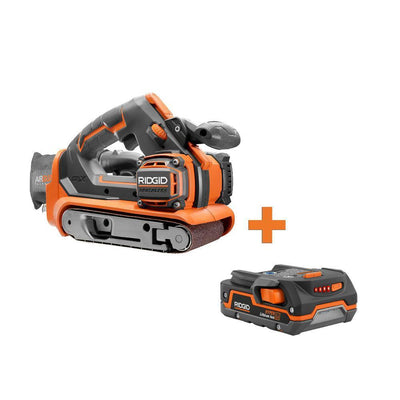 18-Volt Cordless Brushless 3 in. x 18 in. Belt Sander with 1.5 Ah Lithium-Ion Battery - Super Arbor
