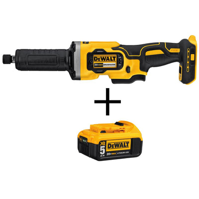 20-Volt MAX Li-Ion Cordless Brushless 1-1/2 in. Variable Speed Die Grinder (Tool-Only) with 20-Volt Li-Ion Battery 5 Ah - Super Arbor