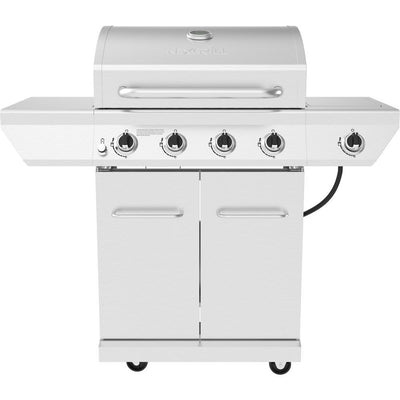 4-Burner Propane Gas Grill in Stainless Steel with Side Burner - Super Arbor