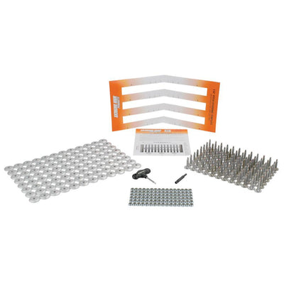 Extreme Max 96-Stud Track Pack with Round Backers - 0.875 in. Stud Length - Super Arbor