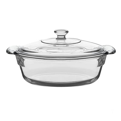 Baker's Premium 2 Qt. Glass Casserole with Cover - Super Arbor