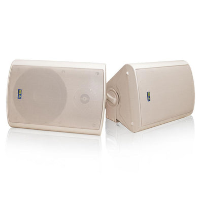 Bluetooth 6.50 in. Indoor/Outdoor Weatherproof Patio Speakers Wireless Outdoor Speakers, Beige - Super Arbor