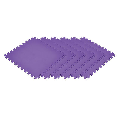 Norsk Purple 24 in. x 24 in. x 0.47 in. Foam Interlocking Floor Mat (6-Pack)