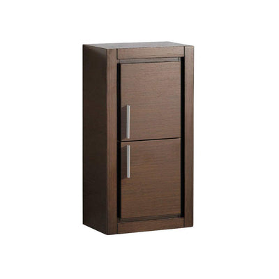 Allier 16 in. W x 30 in. H x 10 in. D Bathroom Linen Storage Cabinet in Wenge Brown - Super Arbor