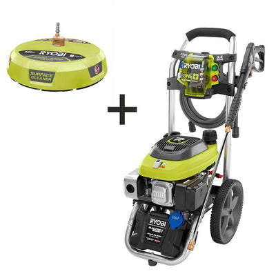 RYOBI 3,200 PSI 2.5 GPM ONE+ 18-Volt Electric Start Gas Pressure Washer with 15 in. Surface Cleaner