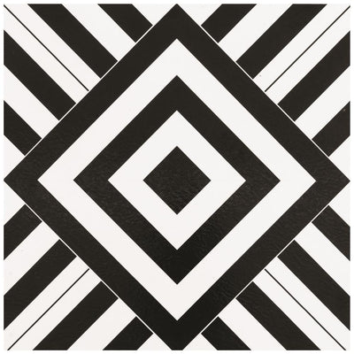 ACHIM Retro Geometric 12 in. x 12 in. Self-Adhesive Vinyl Floor Tile (20 Tiles/20 sq. ft.) - Super Arbor