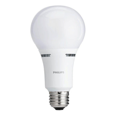 Philips 40-Watt/60-Watt/100-Watt Equivalent A21 Energy Saving 3 Way LED Light Bulb Soft White (2700K) - Super Arbor