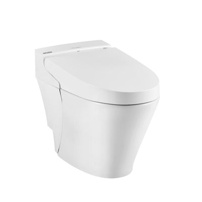 Advanced Clean 100 Spalet 12 in. Rough-In 1-piece 0.92/1.32 GPF Dual Flush Elongated Toilet in White, Seat Included - Super Arbor