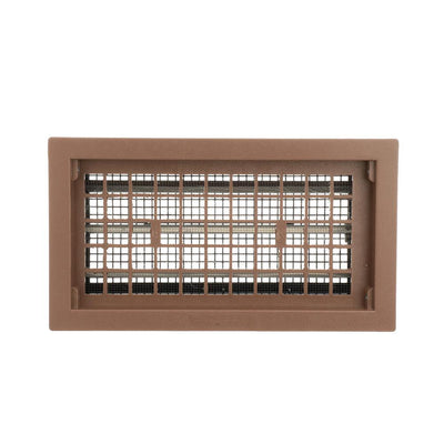 16 in. x 8 in. Automatic Foundation Vent in Brown (Carton of 10) - Super Arbor
