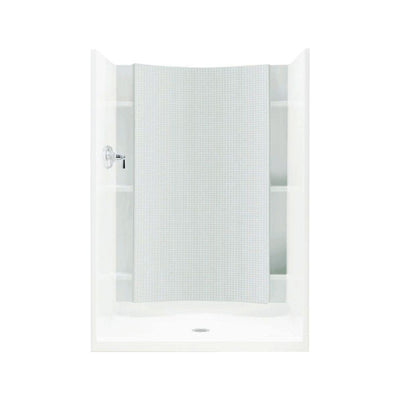 Accord 1-1/4 in. x 42 in. x 77 in. 1-piece Direct-to-Stud Shower Back Wall in White - Super Arbor