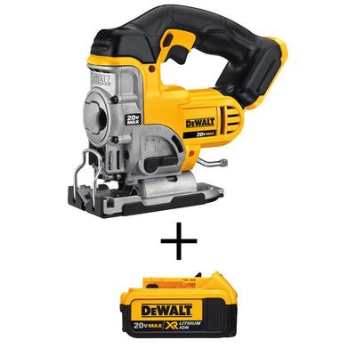 20-Volt MAX Lithium-Ion Cordless Jig Saw with 20-Volt MAX 4.0Ah Battery