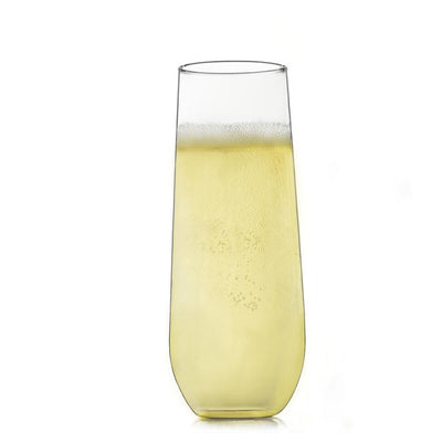 Stemless 12-piece Champagne Flute Glass Set - Super Arbor