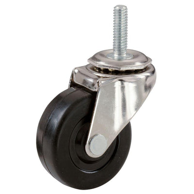 2 in. Hard Rubber Threaded Stem Casters with 80 lb. Load Rating (2 per Pack) - Super Arbor