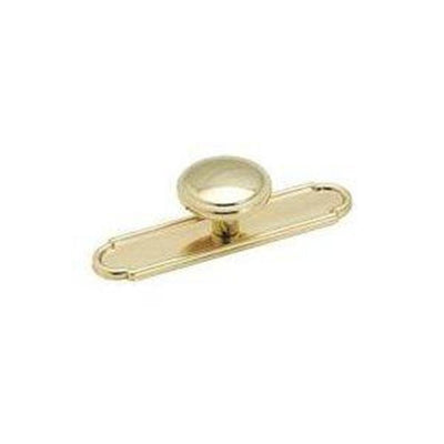 Traditional Classics 3 in. Burnished Brass Knob Backplate - Super Arbor