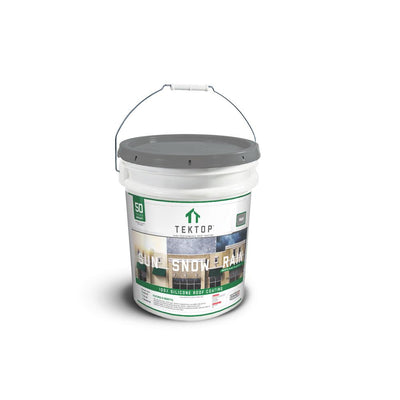 TekTop 5 Gal. Gray 100% Silicone High Solids Roof Coating - Super Arbor