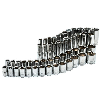 1/2 in. Drive SAE and Metric Socket Set (52-Piece) - Super Arbor