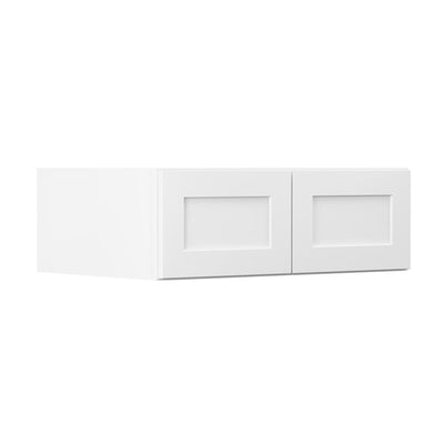 Shaker Ready To Assemble 36 in. W x 18 in. H x 24 in. D Plywood Wall Kitchen Cabinet in Denver White Painted Finish