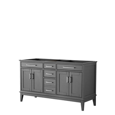 Margate 59 in. W x 21.5 in. D Bath Vanity Cabinet Only in Dark Gray