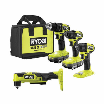 ONE+ HP 18V Brushless Cordless Compact 4-Tool Combo Kit with (2) 1.5 Ah Batteries, Charger, and Bag - Super Arbor