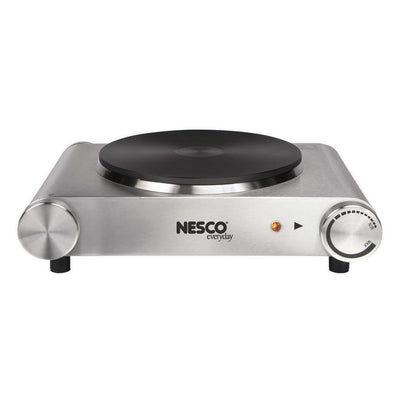 Single Burner 7.4 in. Silver Hot Plate with Temperature Control - Super Arbor