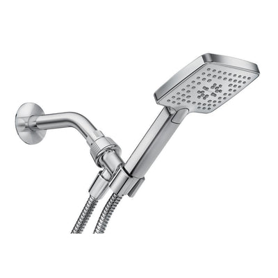 Genta 3-Spray 4 in. Single Wall Mount Handheld Adjustable Shower Head in Chrome - Super Arbor