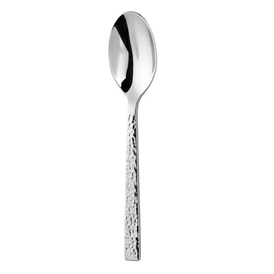 Chef's Table Hammered 18/0 Stainless Steel European Teaspoons (Set of 12) - Super Arbor