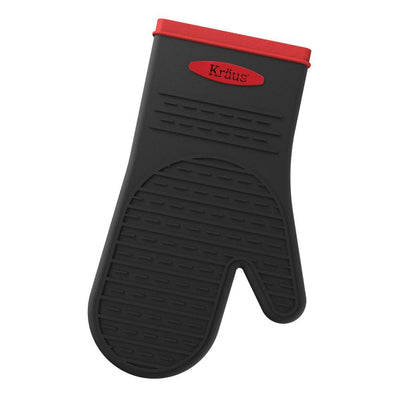 Silicone Black Heat-Resistant Non-Slip Oven Mitt - Super Arbor