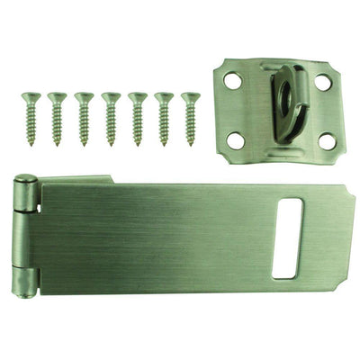 4-1/2 in. Stainless Steel Adjustable Staple Safety Hasp - Super Arbor