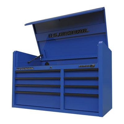 U.S. GENERAL 42 in. x 22 in. Top Chest, Series 3, Blue - Super Arbor