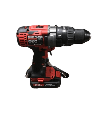 BAUER 20V Cordless 1/2 in. Variable Speed Hammer Drill/Driver - Tool Only - Super Arbor