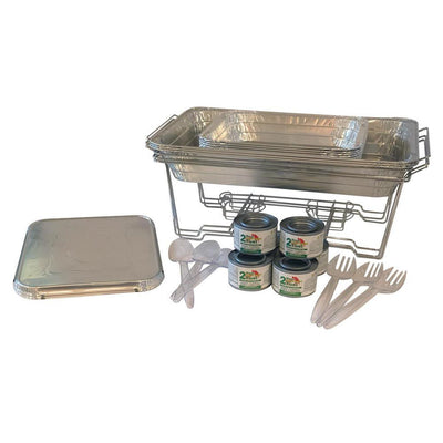 8 Qt. Capacity 30-Piece Aluminum Multi-Buffet Server Chafing Dish - Super Arbor