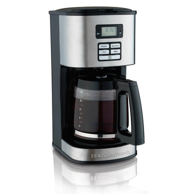 12-Cup Black Programmable Coffee Maker with Automatic Shut-Off - Super Arbor