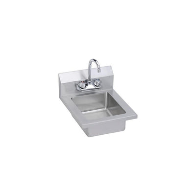 Stainless Steel 14 in. Single Compartment Commercial Kitchen Sink with Faucet - Super Arbor