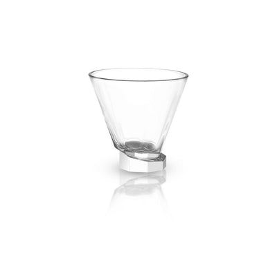 Aqua Vitae 8.1 oz. Off Base Octagon Martini Glasses (Set of 2) - Super Arbor