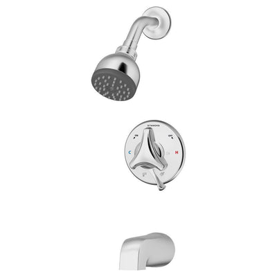 Origins Single-Handle 1-Spray Tub and Shower Faucet with VersaFlex Integral Diverter in Chrome (Valve Included) - Super Arbor