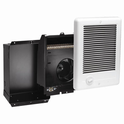 Com-Pak 1,000-Watt 120-Volt Fan-Forced In-Wall Electric Heater in White - Super Arbor