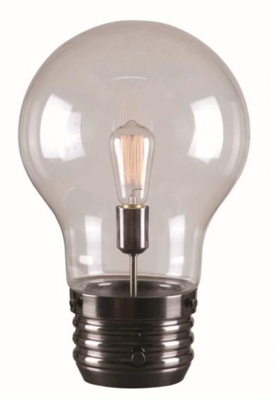 Kenroy Home 18-in Vintage Bulb Table Lamp Light
