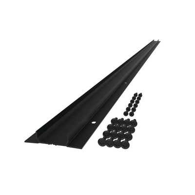 VersaRail 8 ft. Matte Black Aluminum Rail Deck Board Adapter - Super Arbor