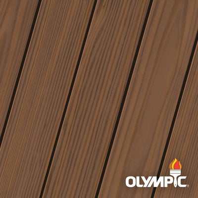 Olympic Maximum 5 Gal. Walnut Semi-Transparent Exterior Stain and Sealant in One - Super Arbor