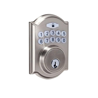 Castle Satin Nickel Electronic Keypad Deadbolt - Super Arbor