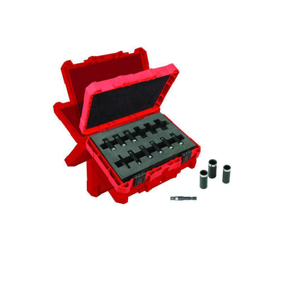 1/4 in. Drive Metric Shockwave Impact Duty Deep Well Socket Set (12-Piece) - Super Arbor