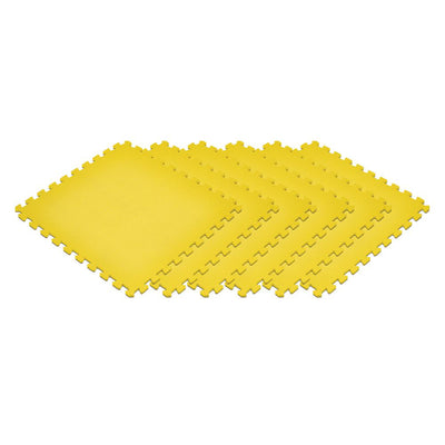 Norsk Yellow 24 in. x 24 in. x 0.47 in. Foam Interlocking Floor Mat (6-Pack)