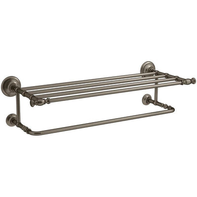 Artifacts Hotelier Towel Rack in Vintage Nickel - Super Arbor