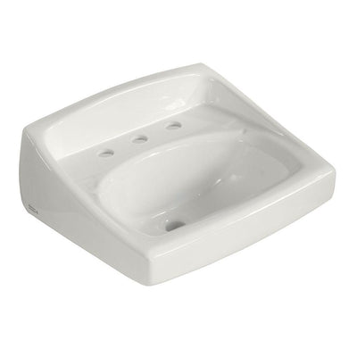 American Standard Lucerne Wall-Mounted Bathroom Vessel Sink in White - Super Arbor