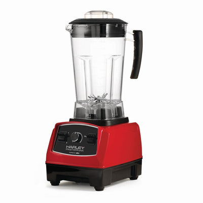 67.6 oz. 50-Speed Compact Harley Pasternak Red with Stainless Steel Blades Countertop Power Blender - Super Arbor