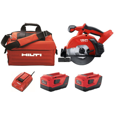 22-Volt Lithium-Ion Cordless Circular Saw Kit, Two 8.0 Ah Batteries, Charger and Bag - Super Arbor