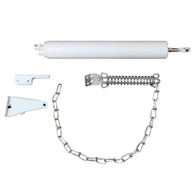 White Heavy Duty Door Closer and Windchain - Super Arbor