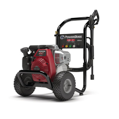 PowerBoss 3100 PSI 2.5 GPM Cold Water Gas Pressure Washer with Horizontal Honda GC190 Engine - Super Arbor