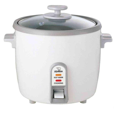 6-Cup White Rice Cooker with Stainless Steel Steaming Tray - Super Arbor