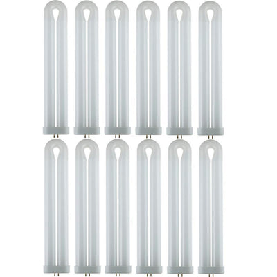 14.75 in. 50-Watt T10 U-Bent Ful Fluorescent Tube Light Bulb Black Light (12-Pack) - Super Arbor